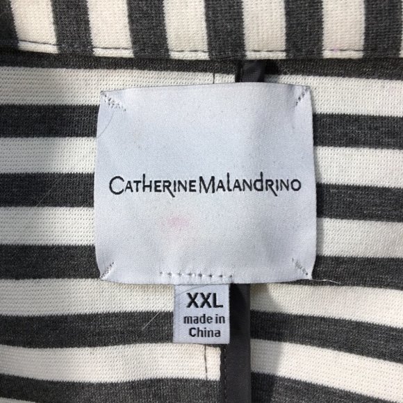 CATHERINE MALANDRINO Stripe Blazer (W1-169) - Picture 8 of 8